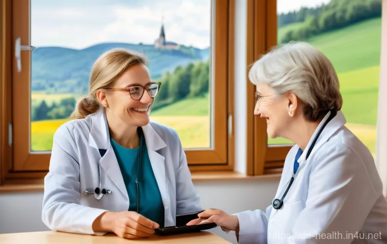 보건학에서의 건강 정보 시스템 - **Prompt 1: Empowering Patient with ePA (Electronic Patient Record)**
    "A confident German woman ...